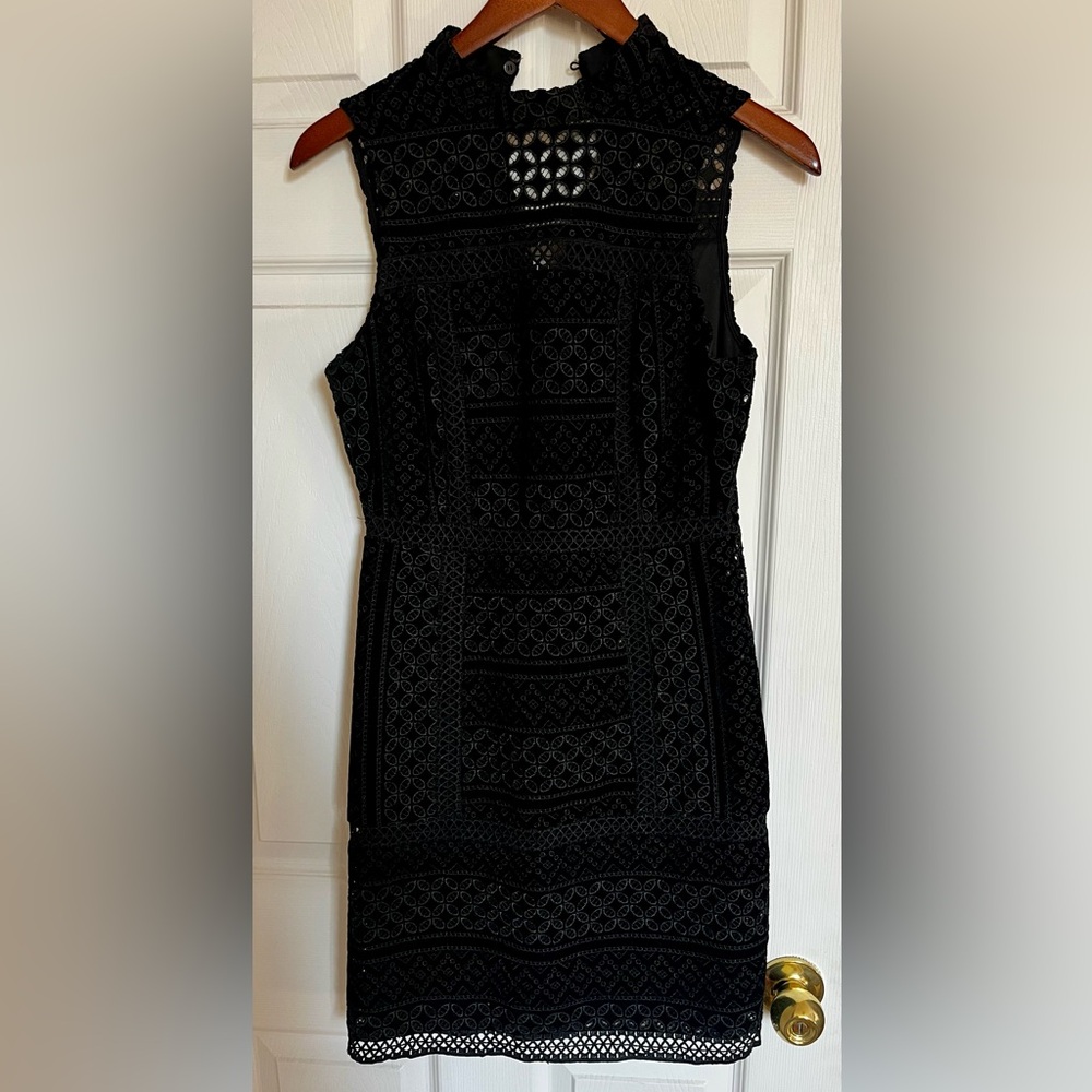 Guess Black Lace Mini Dress